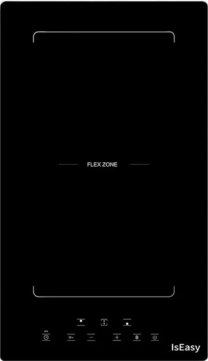 Pllakë gatimi me induksion IsEasy LI2V-15, Flex Zone, 3400 W, e zezë