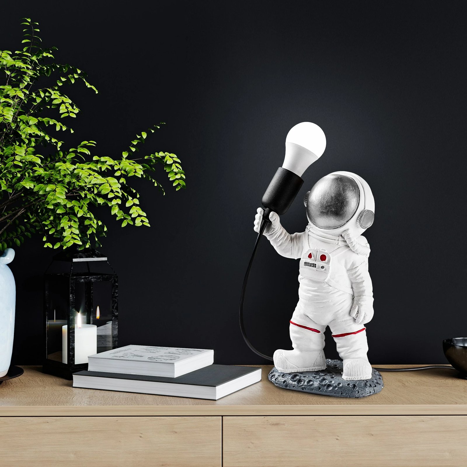Llambë tavoline astronaut, shumëngjyrëshe, Opviq - 3