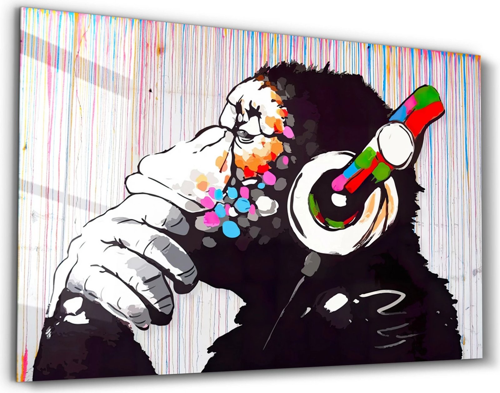 Pikturë dekorative prej xhami të temperuar, shumëngjyrëshe, Wallity CAM-3091, 46x72 cm