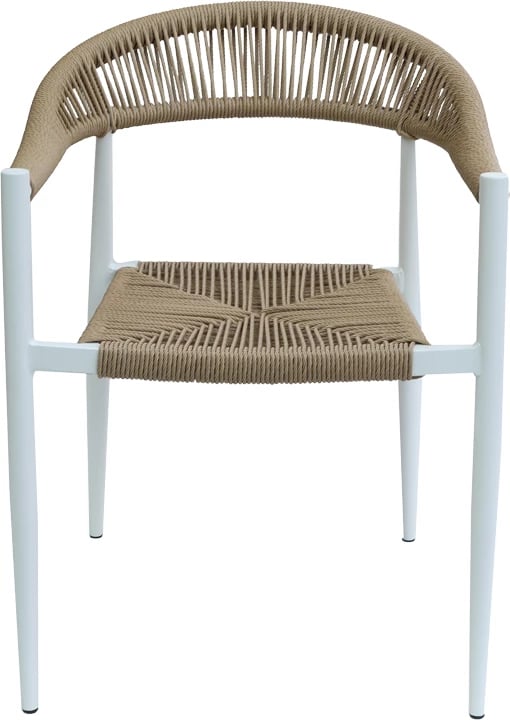 Karrige Fagen e grumbullueshme, alumin e bardhë-tekstilen natyral, 56x60x78cm