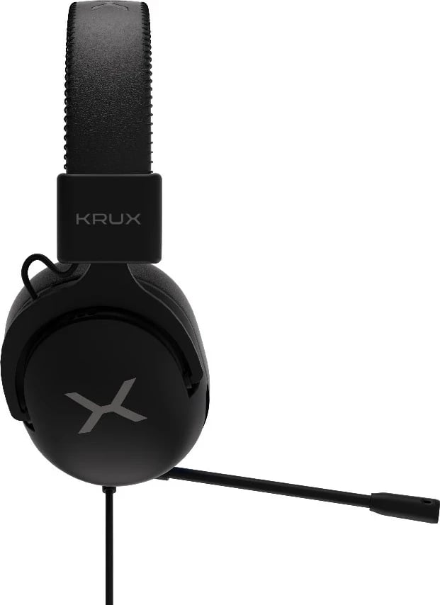 Kufje KRUX Crave RGB KRXC015 për lojëra, të zeza