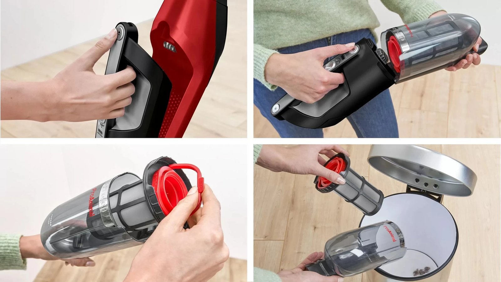 Fshesë elektrike Bosch Serie 4 BBH3ZOO28, e kuqe
