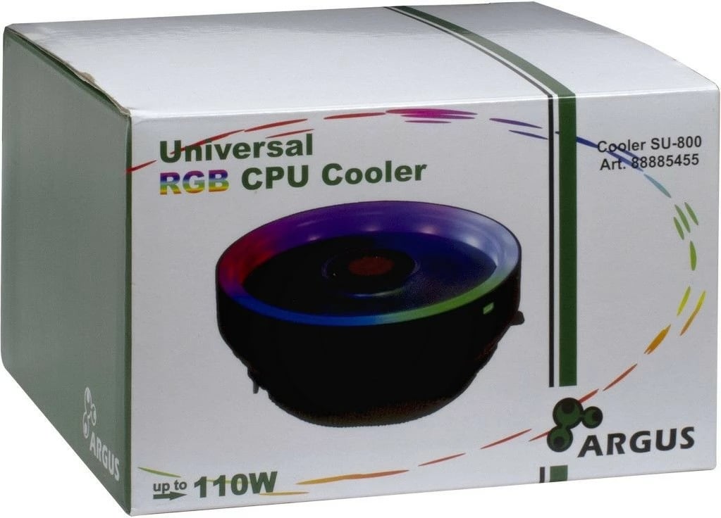 Cooler procesori Inter-Tech Argus SU-800, 120mm, LED, i zi