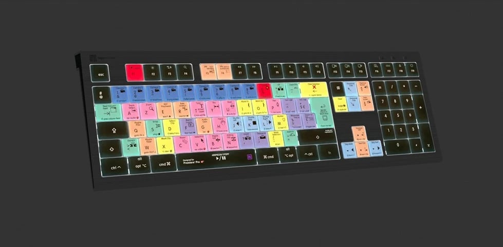 Tastierë LogicKeyboard Astra 2 për Adobe Premiere Pro CC, Mac, FR