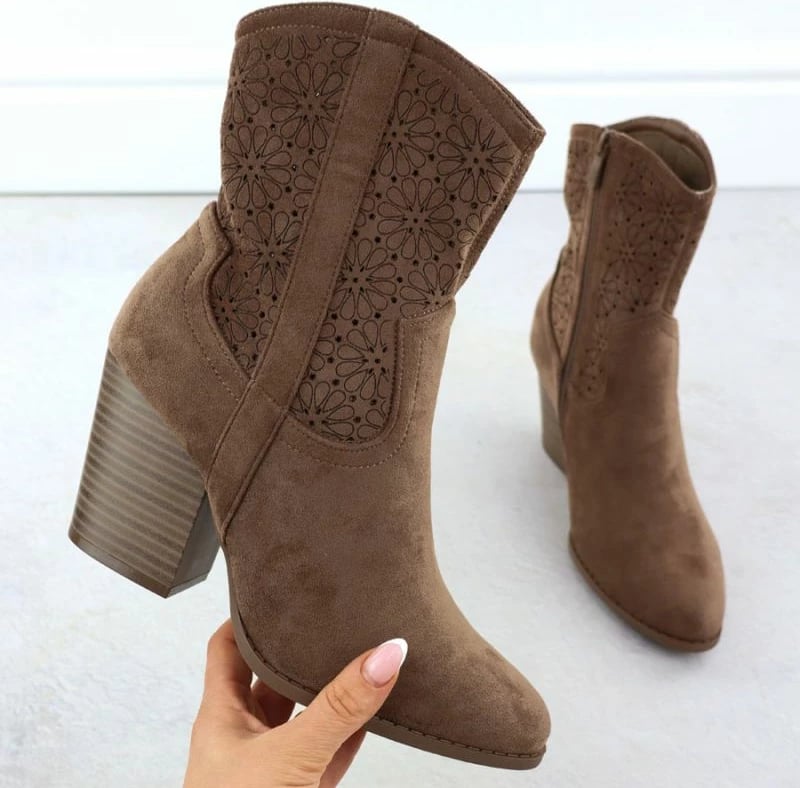 Çizme cowboy për femra S.Barski HY52-514, kafe