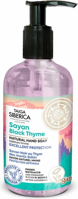 Sapun i lëngshëm për duar Natura Siberica Sayan Black Thyme 300ml