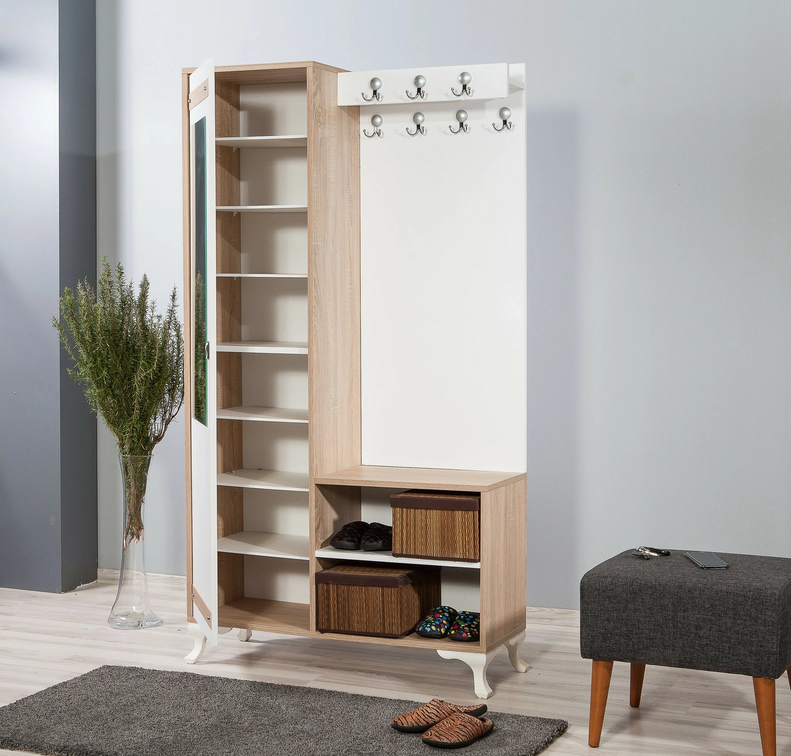 Stendë korridori Hanah Home, İnci-200, ngjyrë lisi Sonoma