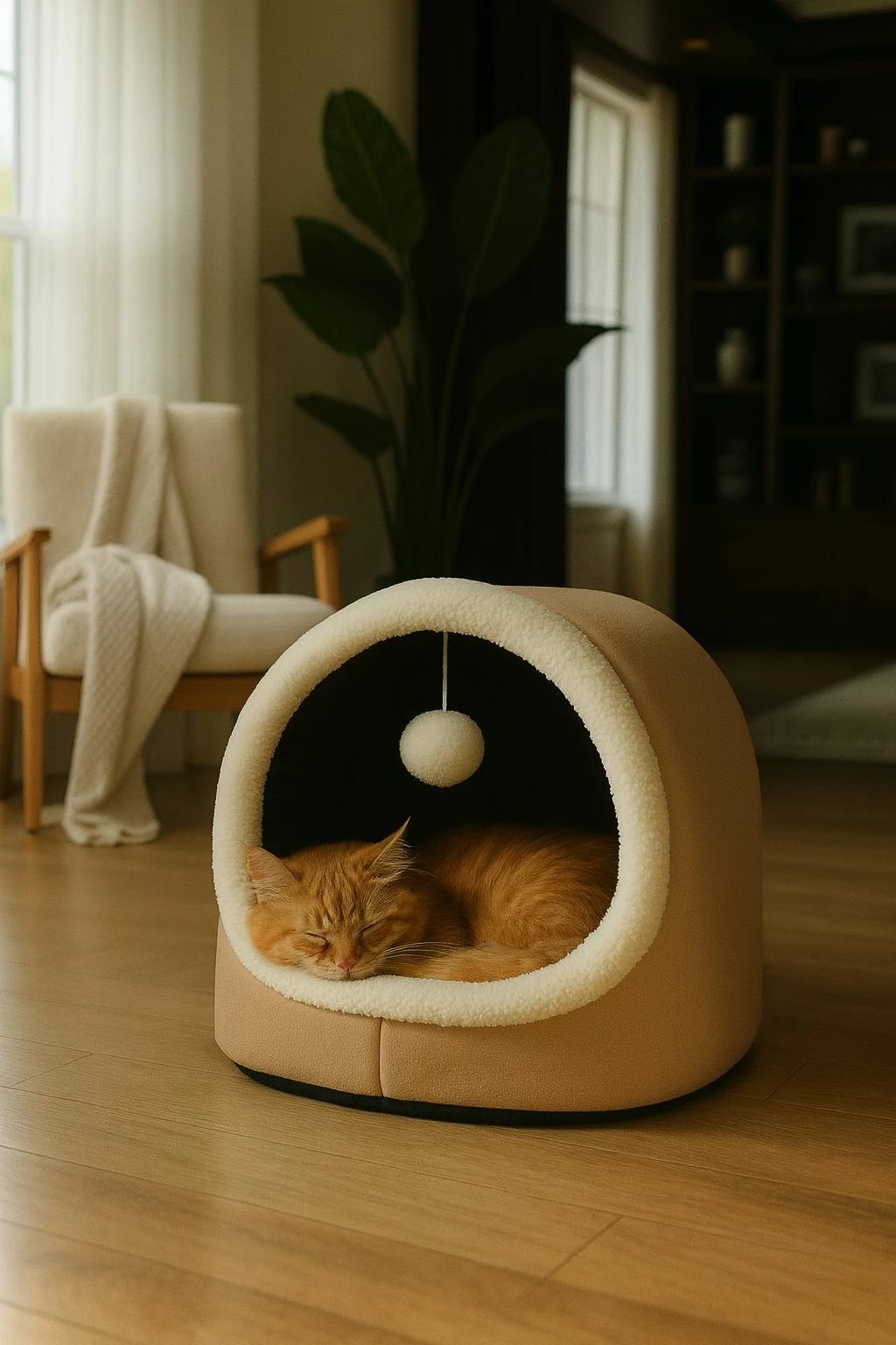 Shtrat për mace Alaska STD, ngjyrë latte