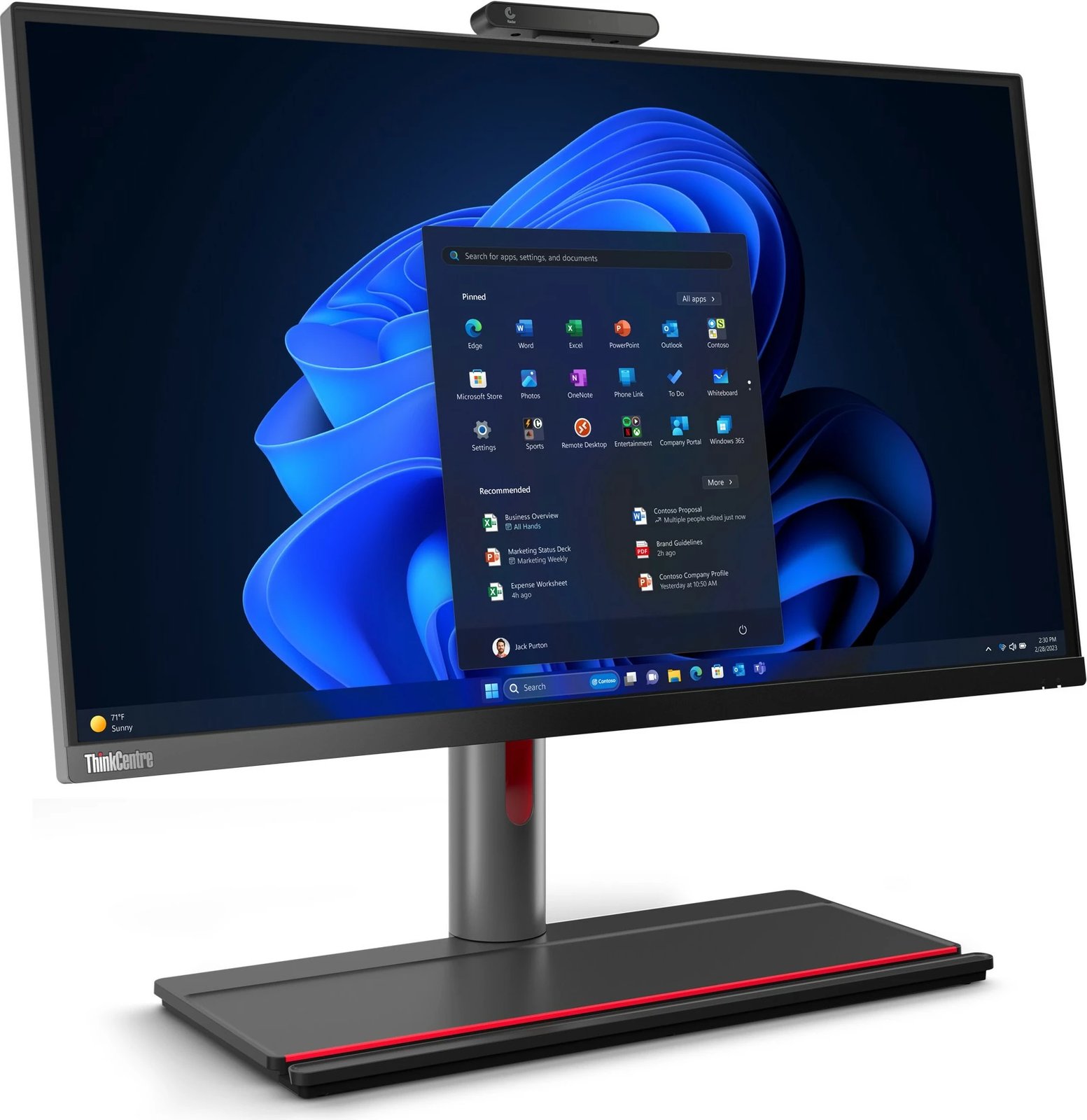 Kompiuter Lenovo ThinkCentre M90a Pro Gen 4, Intel Core i5, 16 GB RAM, 512 GB SSD, 27 inch, Quad HD, e zezë