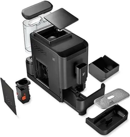 Aparat kafeje automatik, Tchibo, Esperto2 Caffe 650614, 19 bar, 1.4 L, mulli integruar, double cup, e zezë