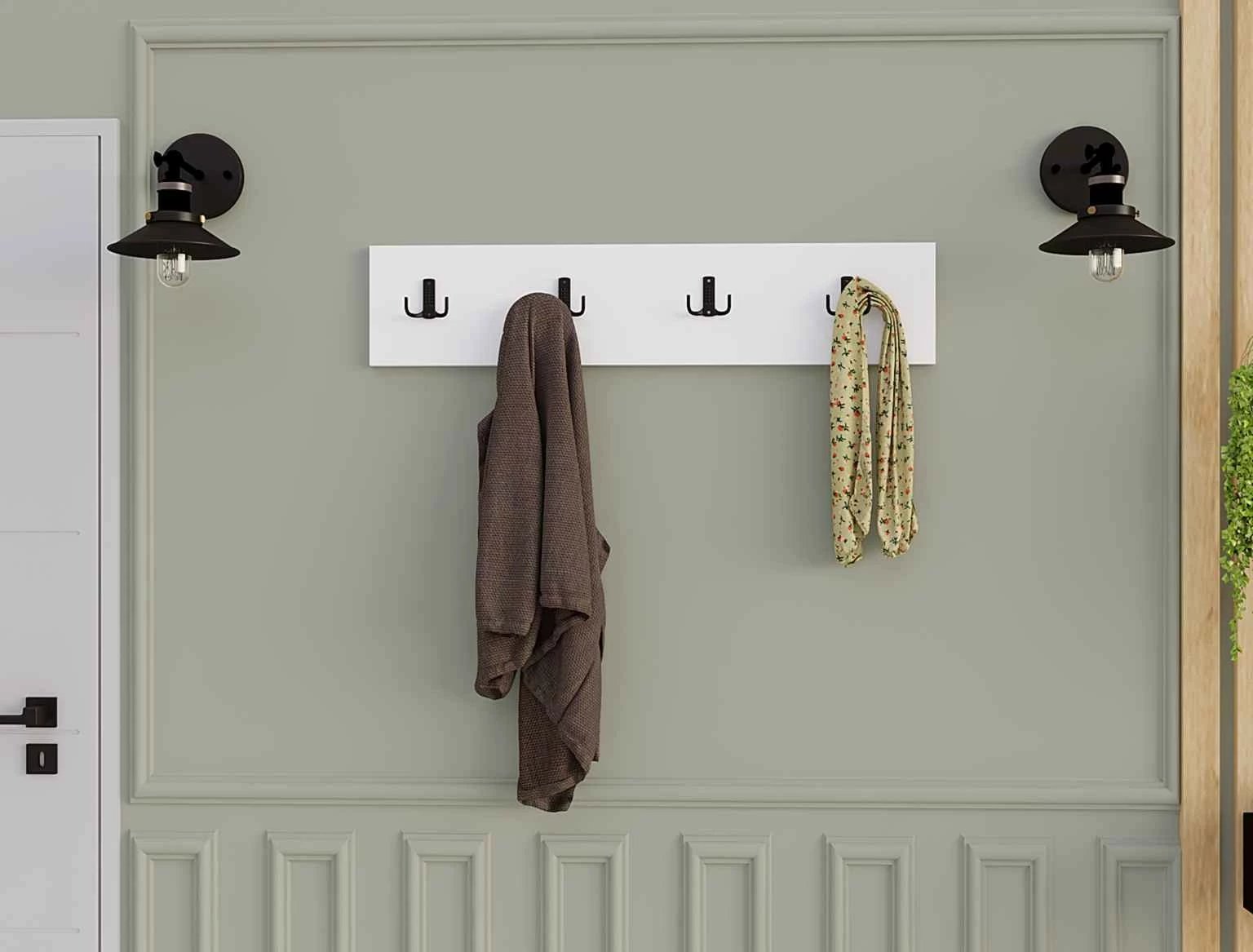 Varëse muri katërshe, ngjyrë e bardhë, Hanah Home