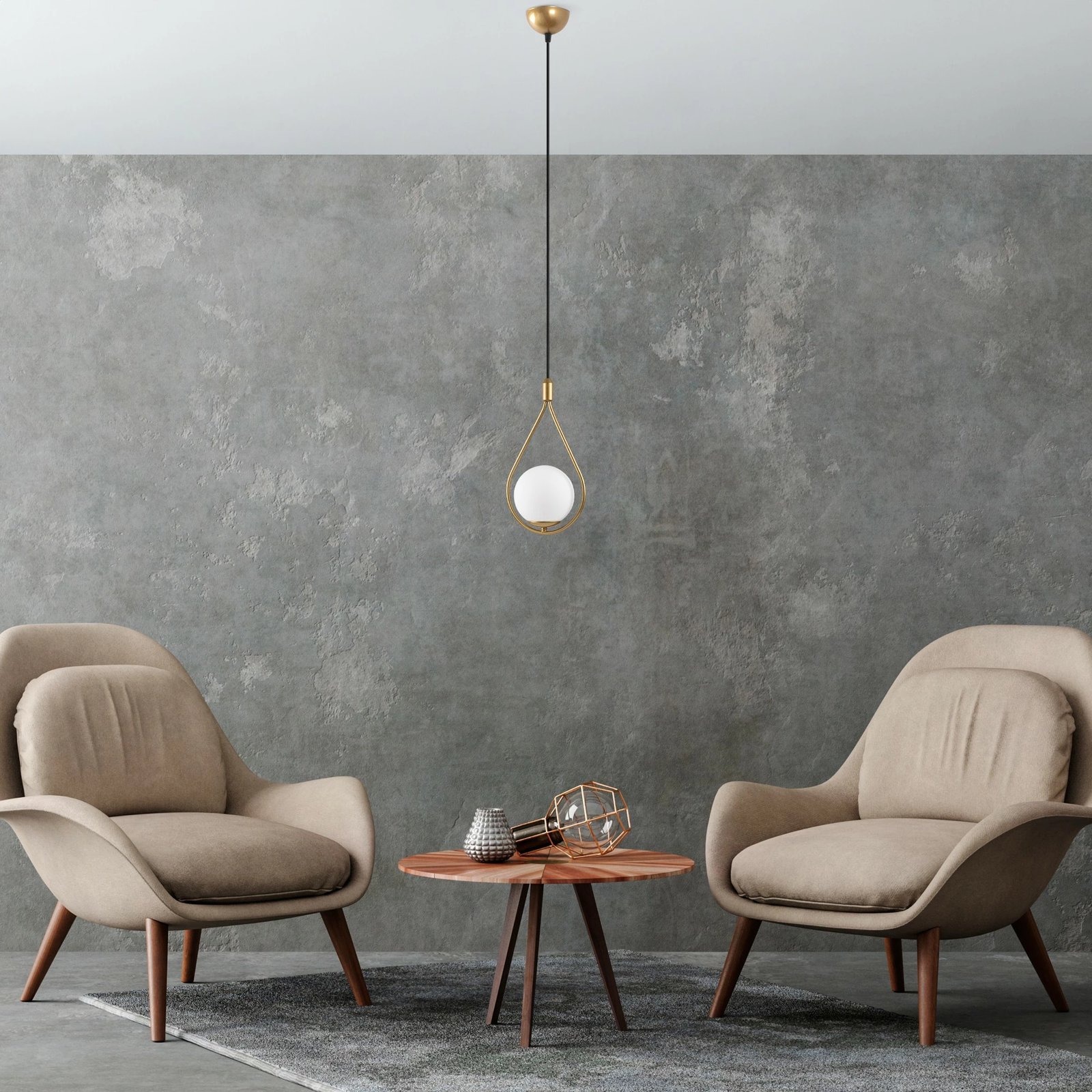 Llambë tavani Opviq Mudonı, ngjyrë ari, MR-937-1