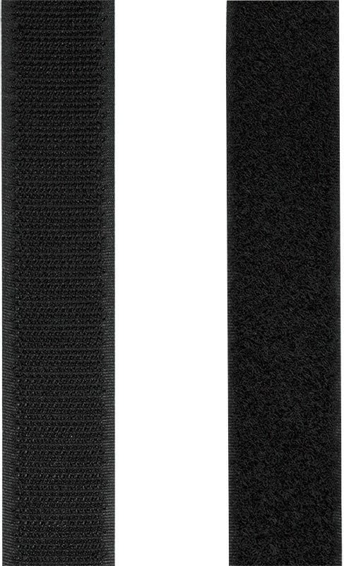 Set shirita vetëngjitës me grep-dhe-lupë për kabllo, LogiLink KAB0080, 5 m x 25 mm, çift shiritash, i zi