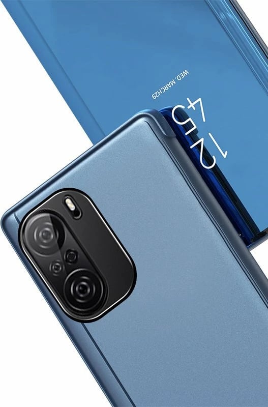 Mbështjellës Hurtel Clear View Case për Xiaomi Redmi K40 Pro+ / K40 Pro / K40 / Poco F3, rozë