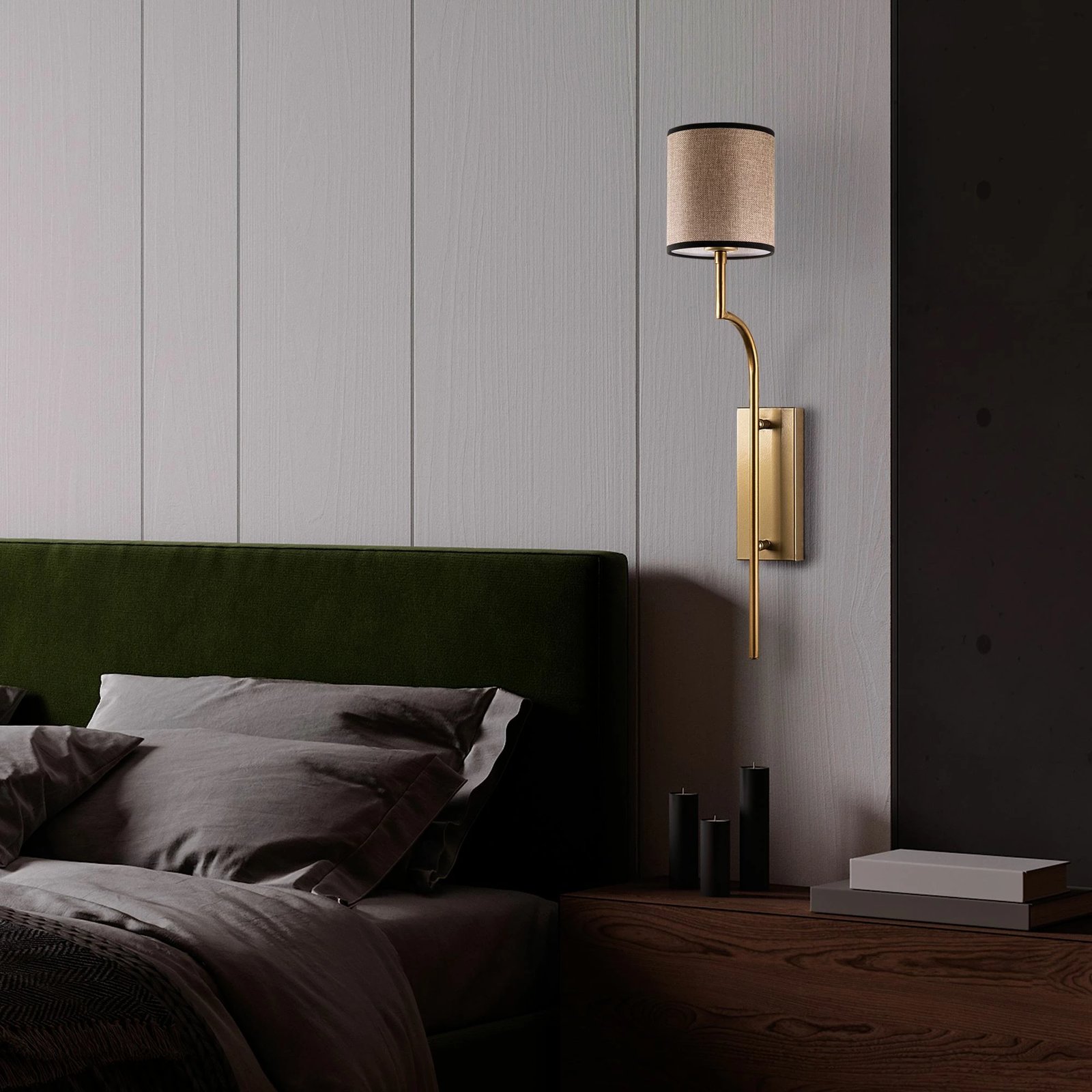 Llambë muri Opviq, Lumora - 15339, ngjyrë ari dhe kafe e çelët