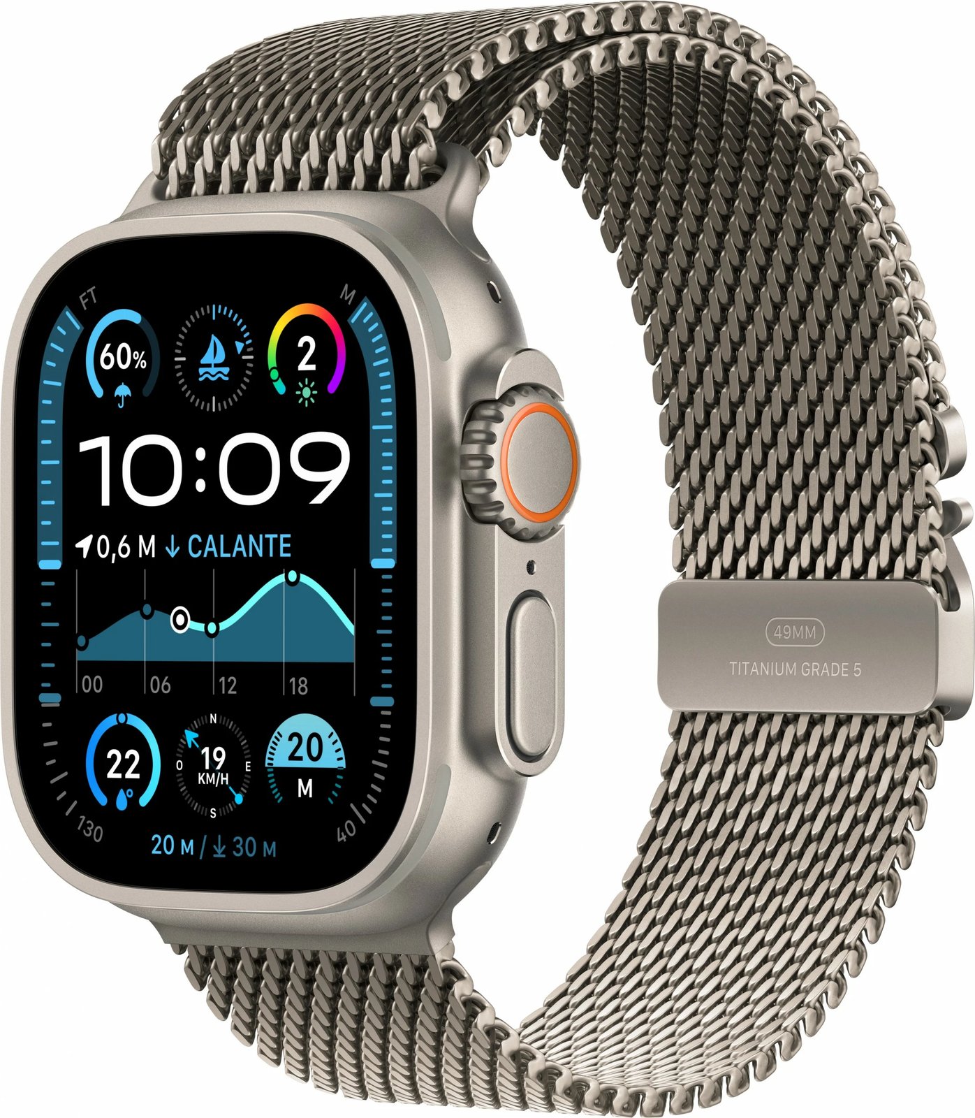 Smartwatch Apple Watch Ultra 2, GPS + Cellular, 49mm, Titanium, 64 GB
