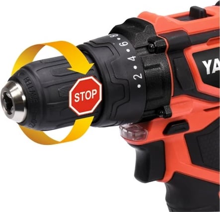 Makine shpimi Yato YT-82795, 2000 RPM, pa çelës, 1.2 kg, Zi, Kuqe Makine shpimi Yato YT-82795, 2000 RPM, pa çelës, 1.2 kg, Zi, Kuqe