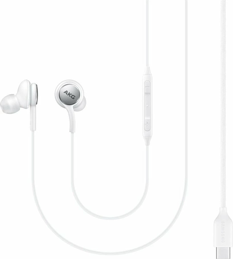 Kufje Samsung AKG EO-IC100BWEGEU, in-ear, me kabllo USB-C, Bardhë