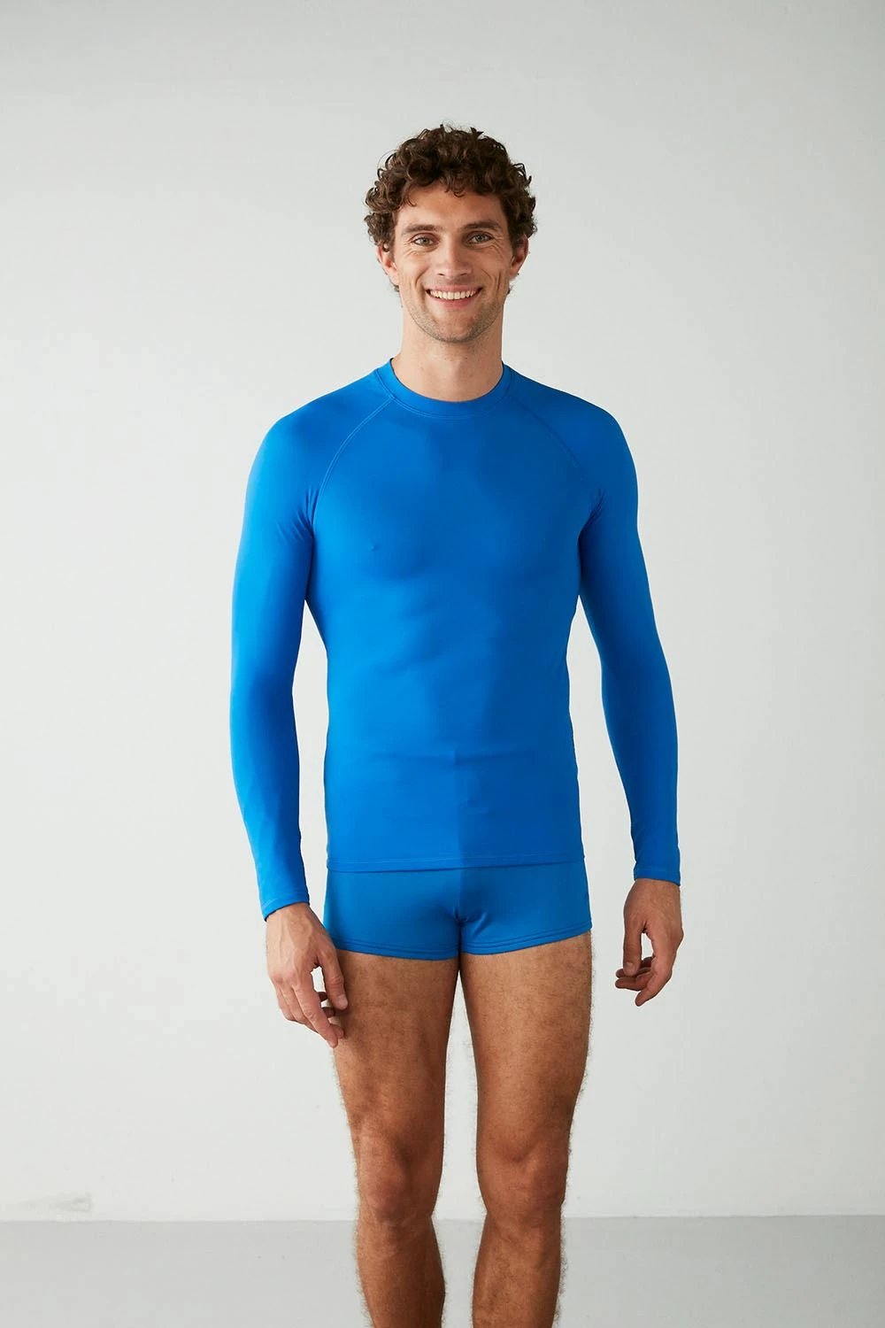 Bluzë sportive për meshkuj, ngjyrë sax blue, Jumeon, Surfer