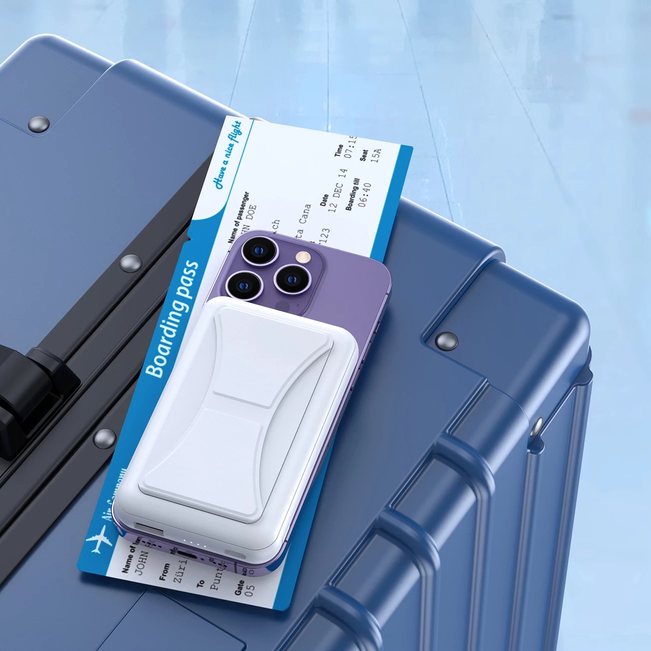Powerbank Choetech B663, 10000mAh, 20W, MagSafe, USB-A/USB-C, Bardhë