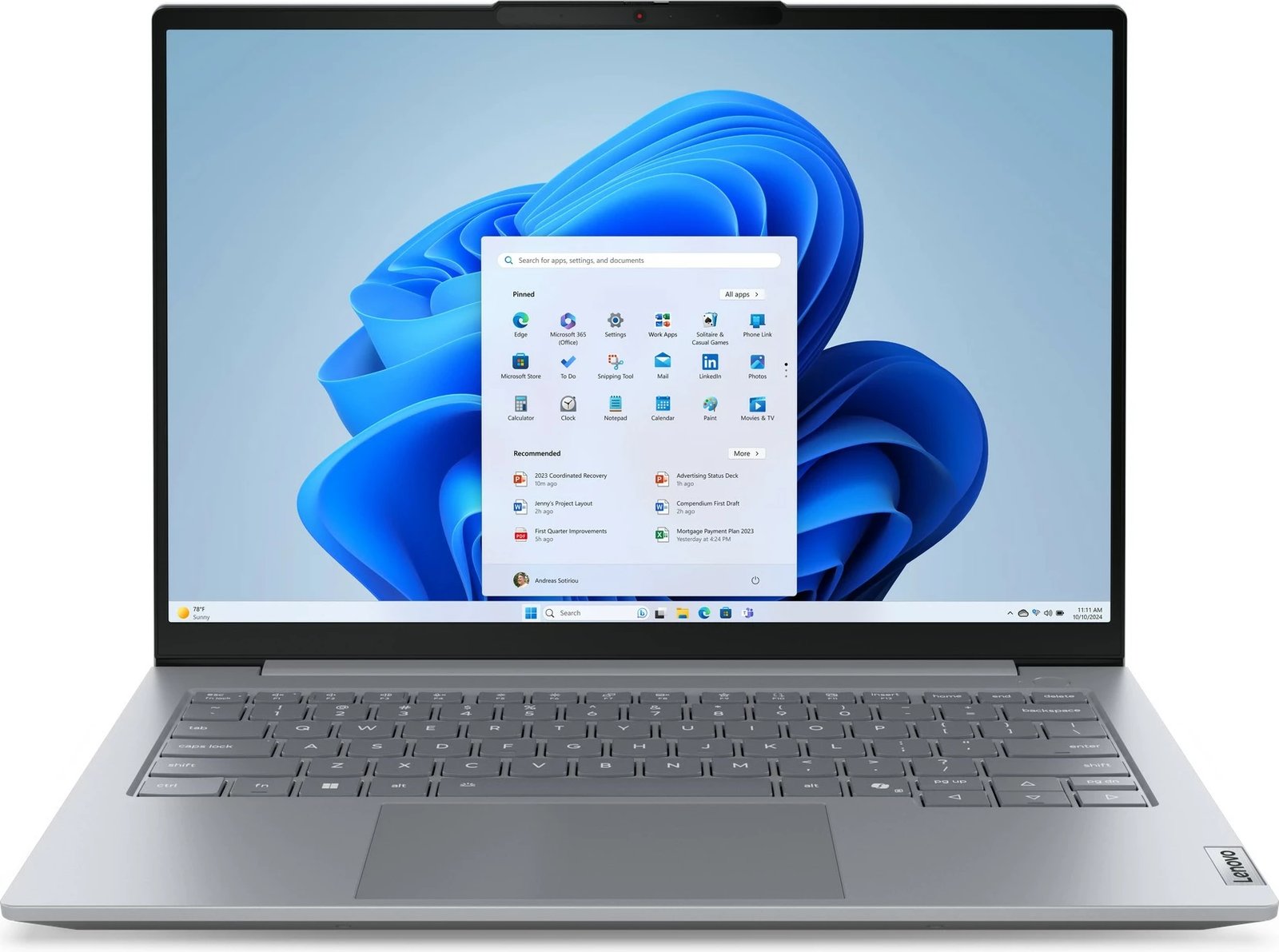 Kompjuter Lenovo ThinkBook 14 G8, Ultra5 225U, 32GB/512GB, 14 inç, Arctic Grey