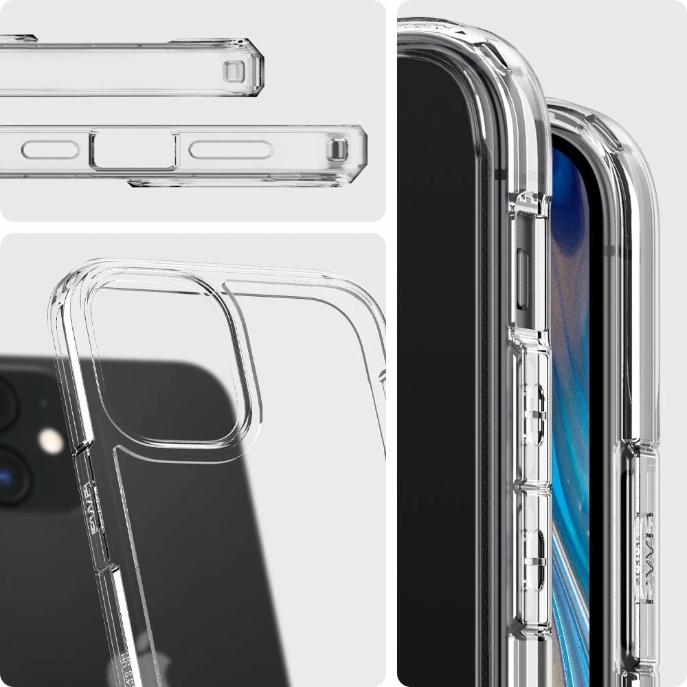 Mbështjellës Spigen Ultra Hybrid për iPhone 12 mini, Transparent