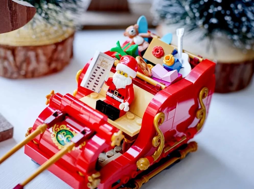 Set ndërtimi LEGO Santa's Sleigh 40499, 343 pjesë, plastikë