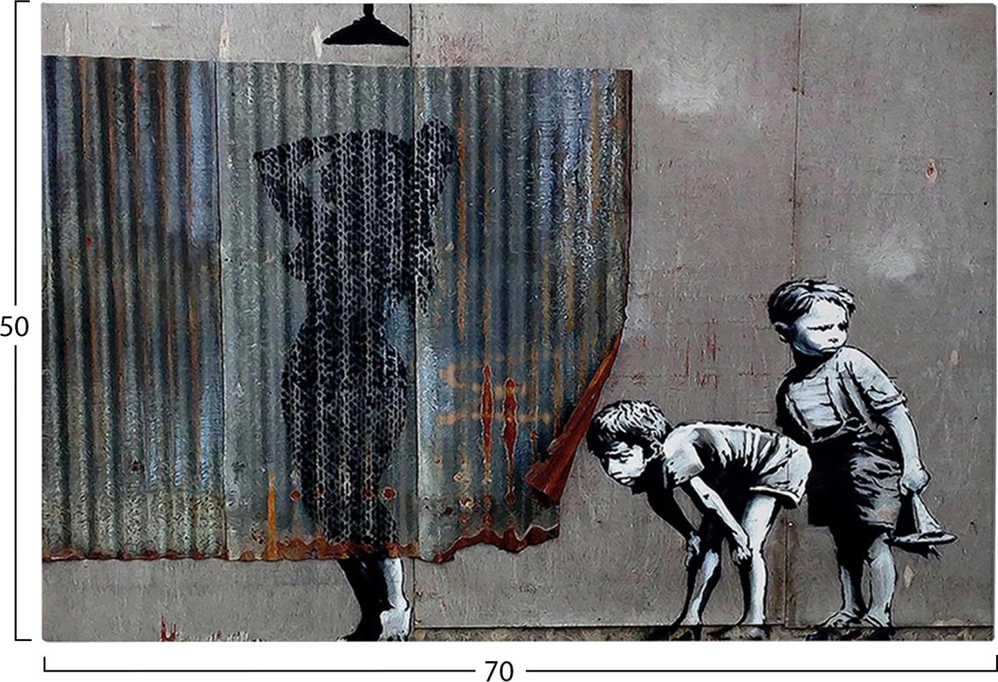 Pikturë muri GOBI FH4821, kanavacë e printuar, 70x3x50cm