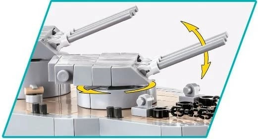 Set blloqesh Cobi Klocki Pennsylvania-Class Battleship Executive Edition, 2088 pjesë, 2-në-1
