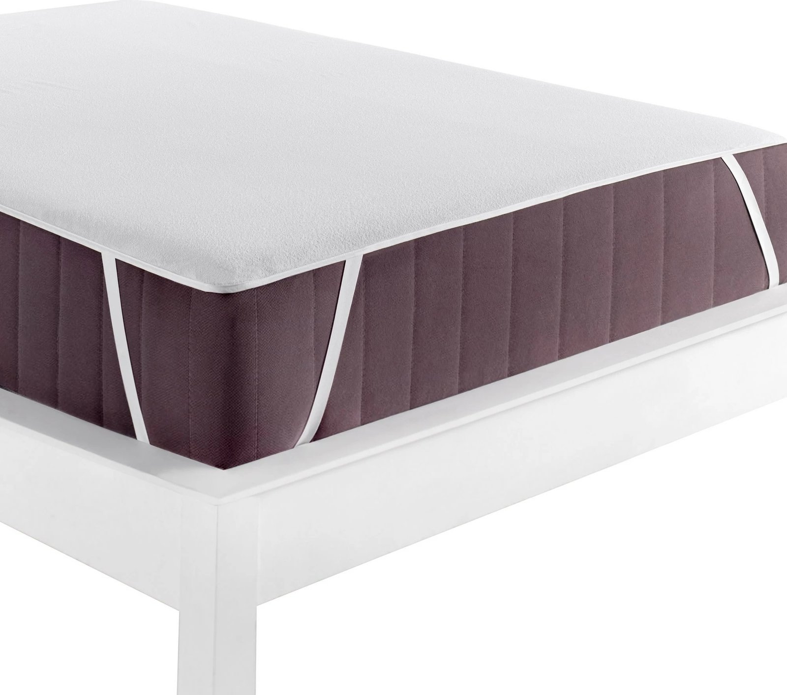 Mbrojtës për shtrat dopio, i bardhë, L'Essentiel Linge de Maison, 180x200cm