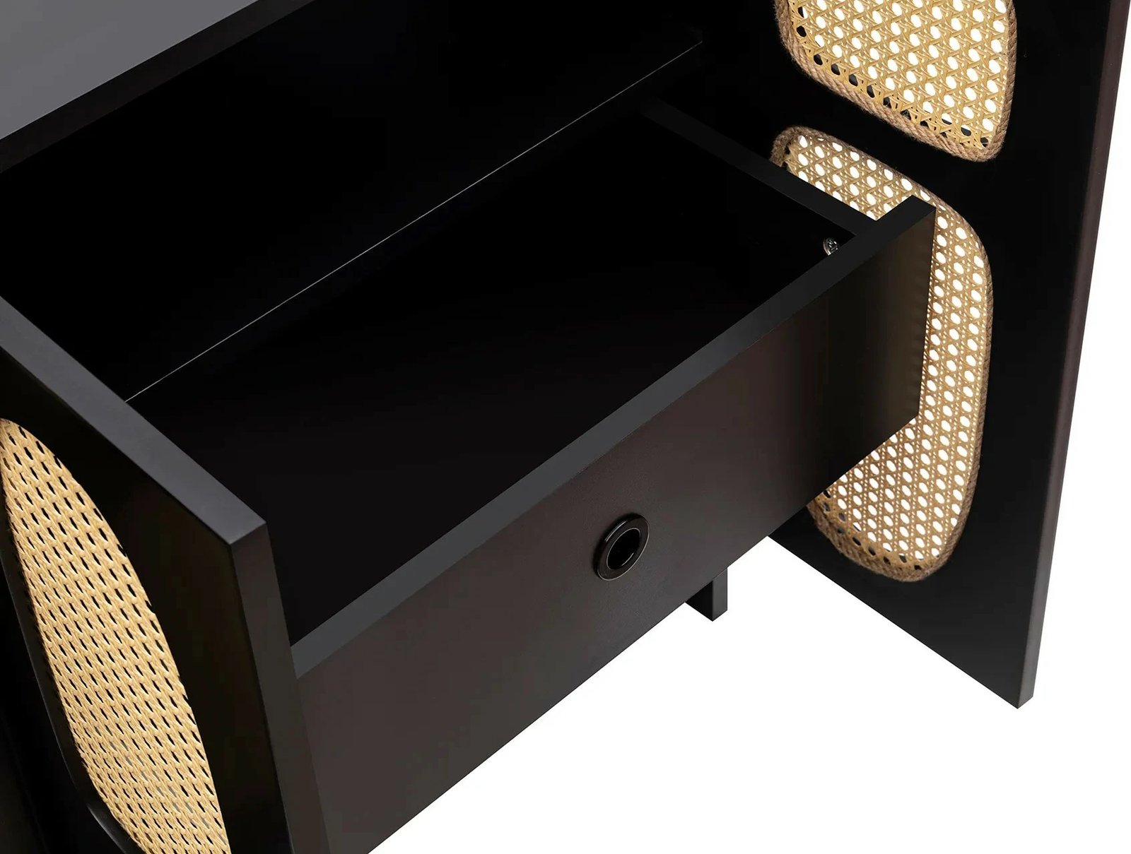 Konsolë Hanah Home Simona 80, e zezë