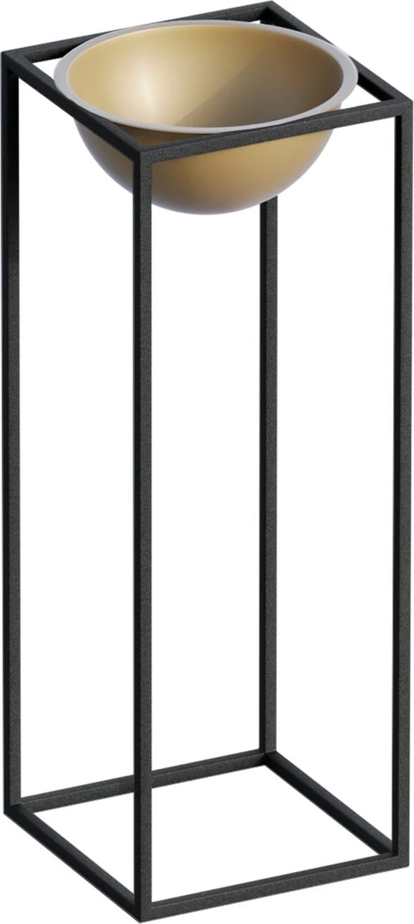 Vazo dekorative, e zezë dhe ari, Evila Originals, GED-021-A