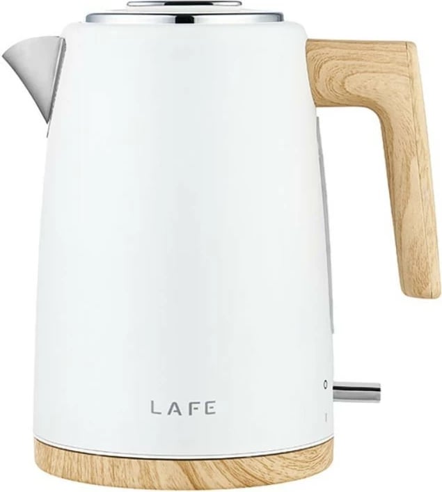 Ibrik elektrik Lafe Scandi Pro, 1.7L, Bardhë/Dru