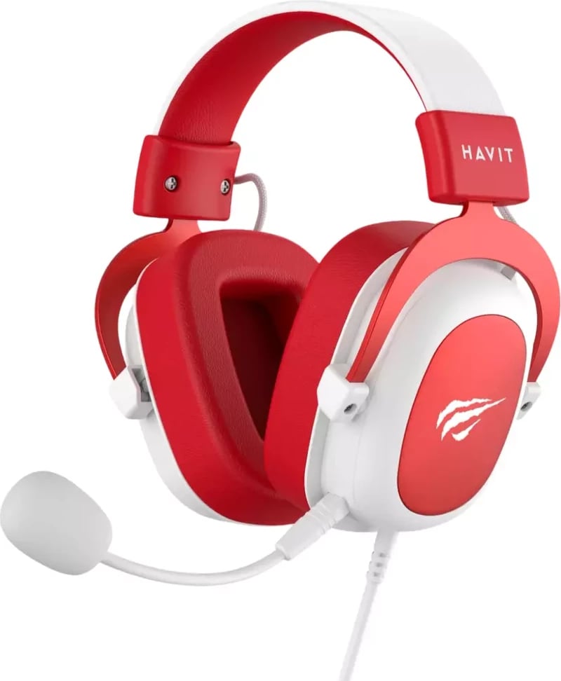 Kufje Havit H2002d (Bardhë/Kuqe)