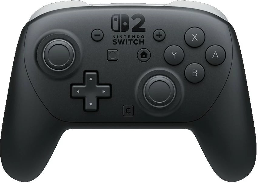 Gamepad Nintendo Switch 2 Pro, wireless, 40 orë bateri, i zi
