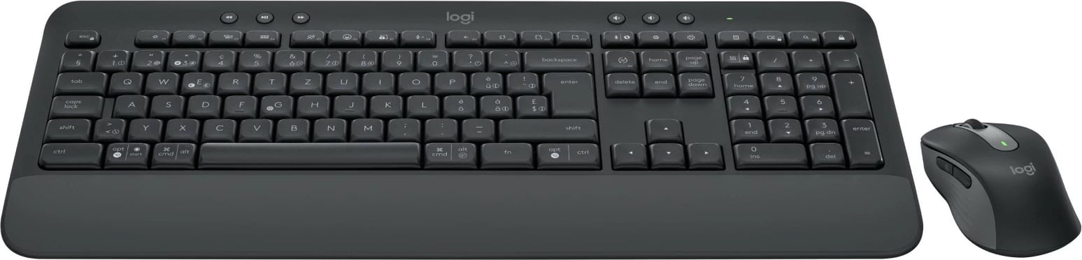 Komplet tastierë dhe maus Logitech Signature MK650, Wireless, Bluetooth, Membranë, QWERTZ, Grafit