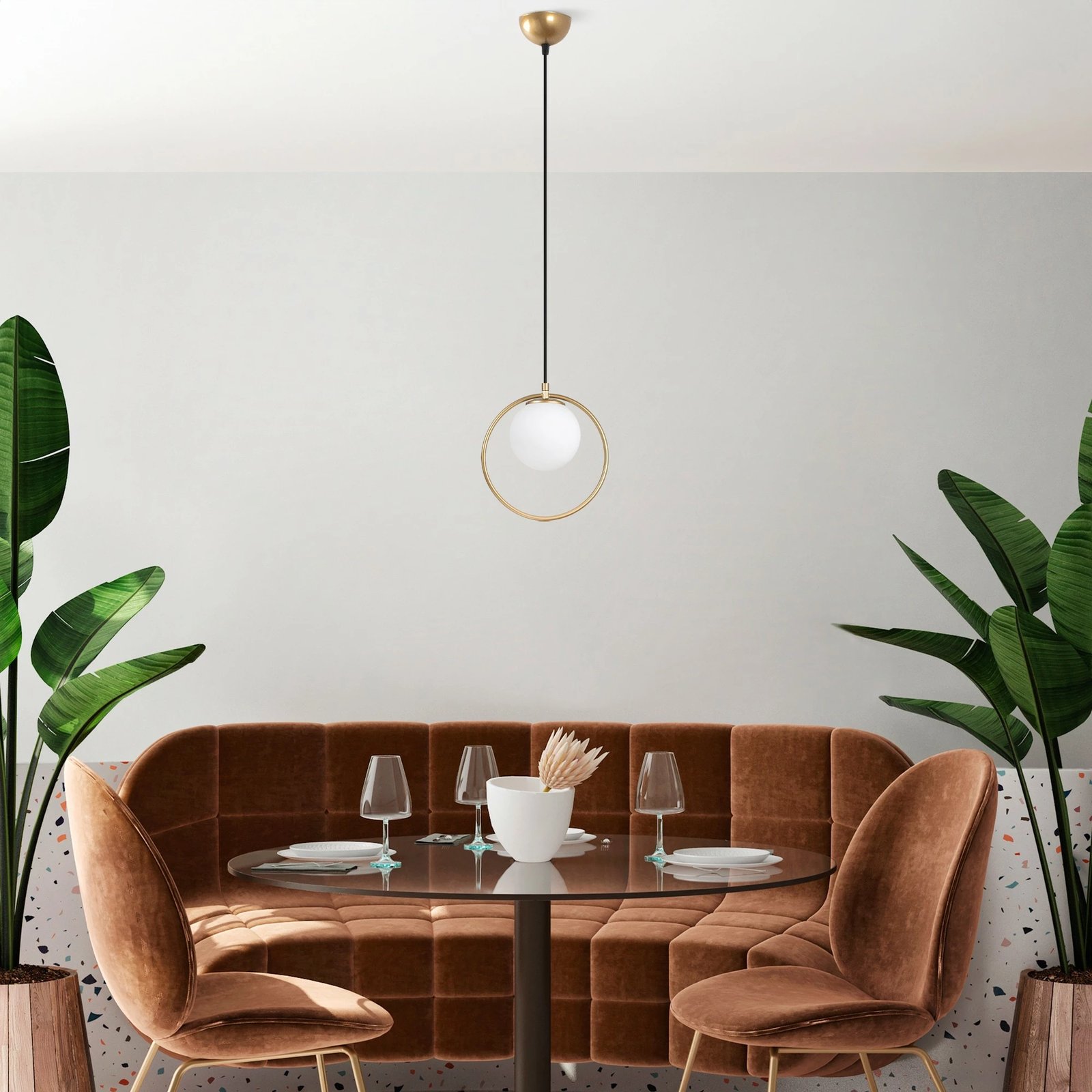 Llambë tavani Opviq, Dolunay, ngjyrë ari, 4492