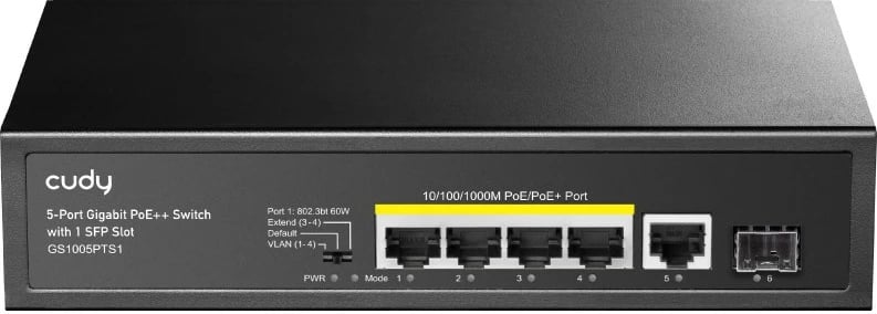 Switch Cudy GS1005PTS1, 5 porte Gigabit Ethernet, PoE, i zi