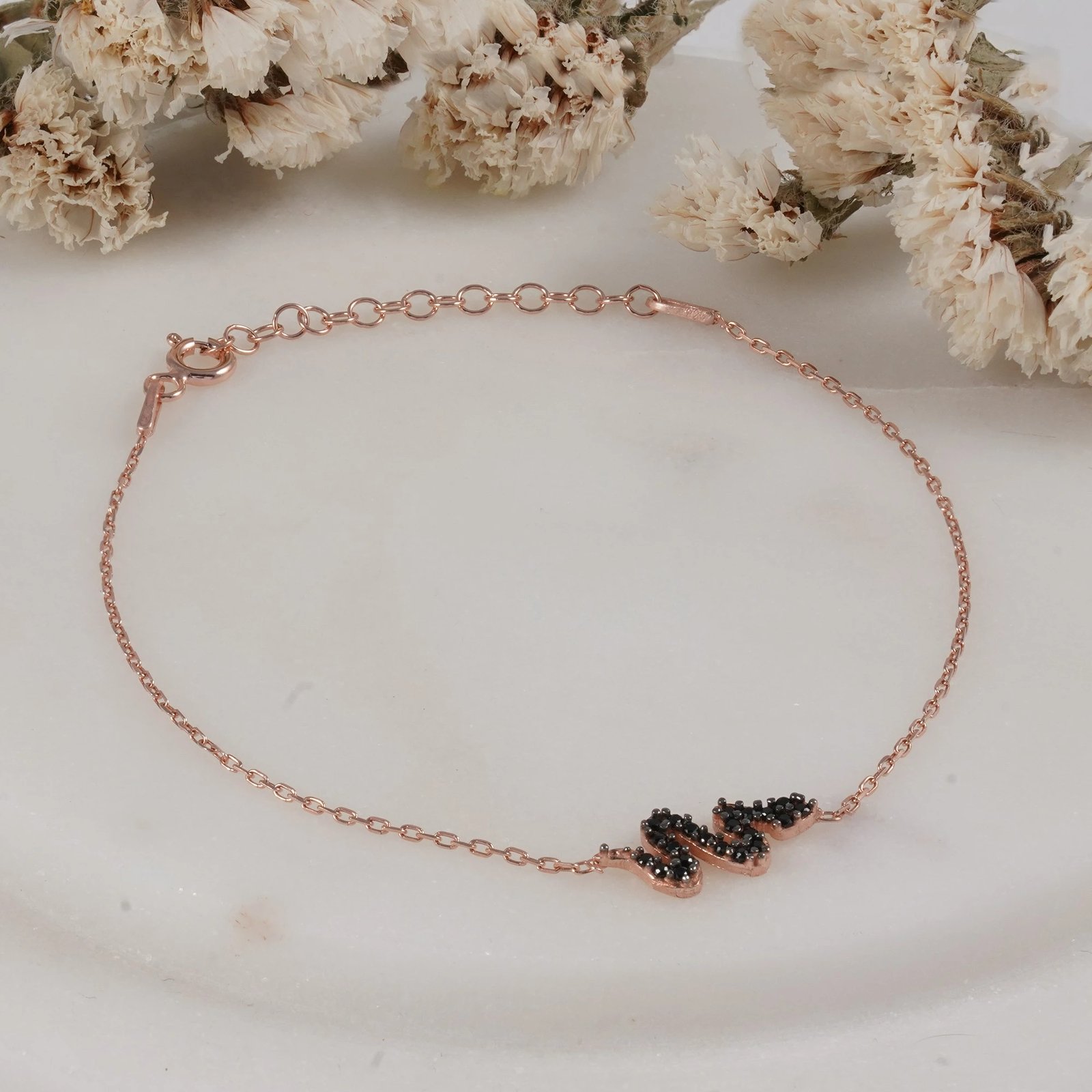 Byzylyk argjendi, ngjyrë rozë ari, Jumeon, 10159YILANSIYAH