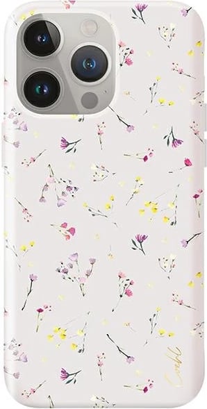 Mbështjellës UNIQ Coehl Prairie për iPhone 15 Pro Max, bezhë, me lule