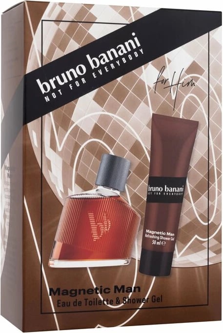 Set Eau de Toilette dhe xhel dushi Bruno Banani për meshkuj, 30ml + 50ml