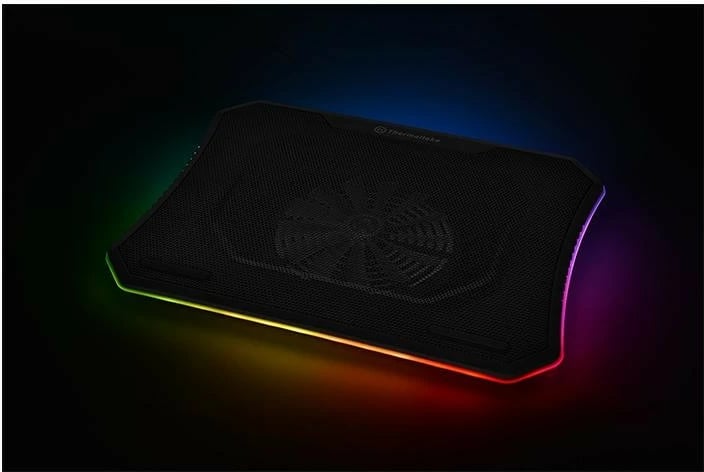 Kasë ftohëse Thermaltake Massive 20 RGB, CL-N014-PL20SW-A, për laptop 10-19", e zezë