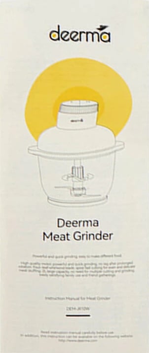 Grirës mishit multifunksional Deerma DEM-JR10W, 2L, 300W, i bardhë
