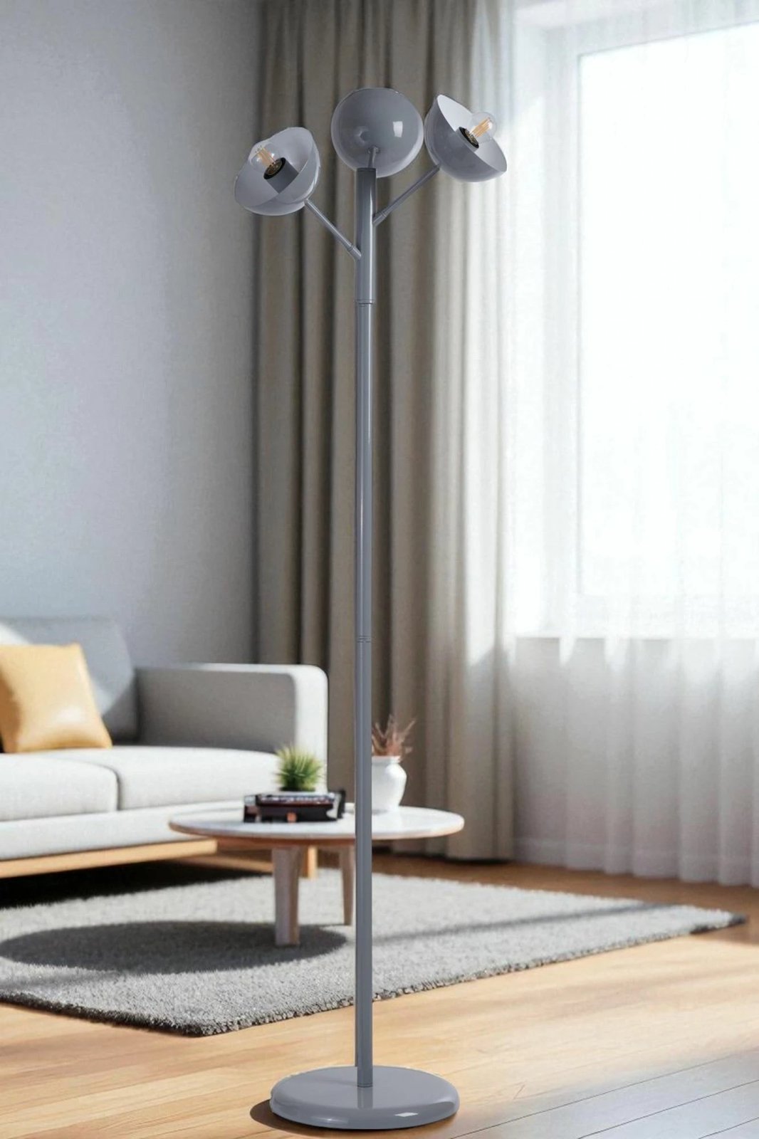 Llambë dyshemeje, ngjyrë gri, Opviq, 8949-2