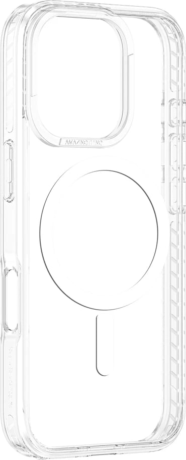 Mbështjellës AmazingThing Titan Pro Mag Case me unazë magnetike për iPhone 16 Pro Max, Transparent