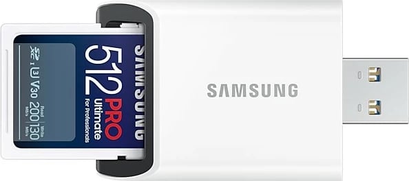 Kartelë memorie Samsung PRO Ultimate 512 GB SDXC UHS-I, e bardhë
