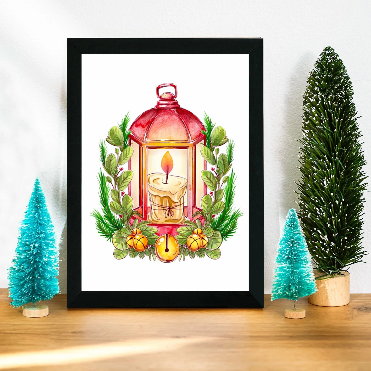 Pikturë dekorative me kornizë MDF, shumëngjyrëshe, Wallity, SC4963114, 24x29cm