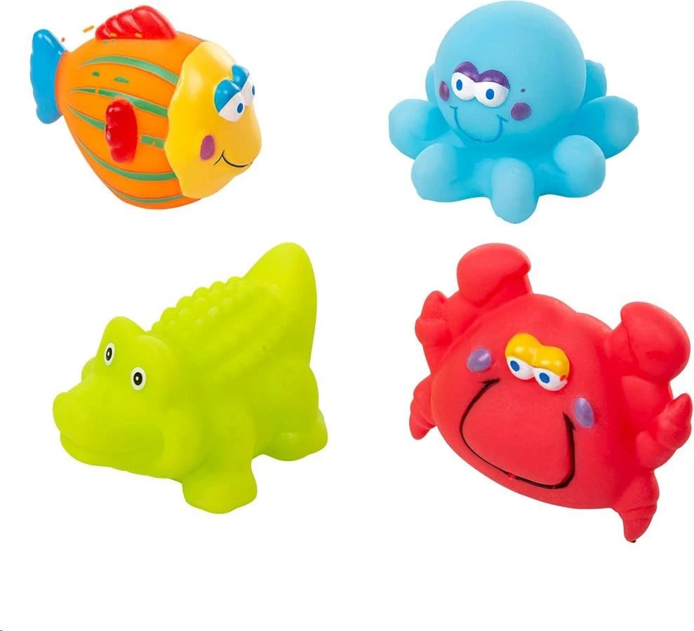 Set lodra banjo Akuku Sea World, 4 copë, që spërkasin ujë, 4–6 cm, multingjyrës