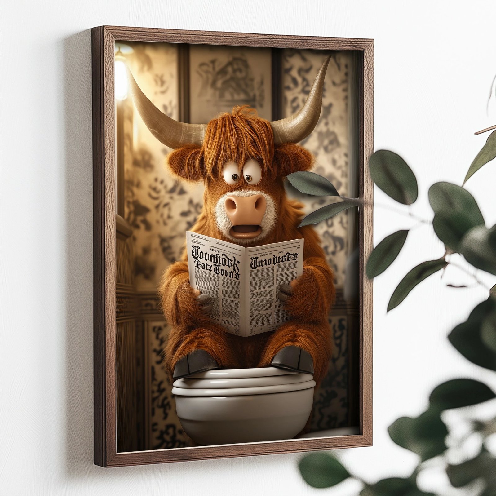 Pikturë dekorative me kornizë MDF, Wallity, TUN058-L, shumëngjyrëshe, 35x47x2cm