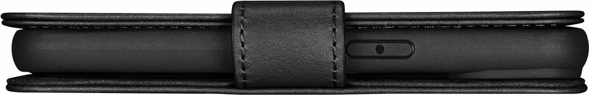 Mbështjellës iCarer Oil Wax Wallet Case 2in1 për iPhone 14, lëkurë natyrale, Anti-RFID, e zezë